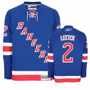 Reebok EDGE New York Rangers Brian Leetch Blue Authentic Jersey