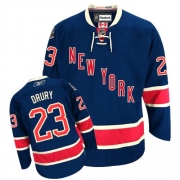 Reebok EDGE New York Rangers Chris Drury Authentic Dark Blue 85TH Anniversary Third Jersey