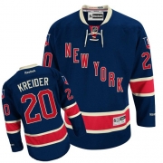 Reebok EDGE New York Rangers Chris Kreider Dark Blue 85TH Anniversary Third Authentic Jersey