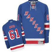 Reebok EDGE Youth New York Rangers Rick Nash Blue Authentic Jersey