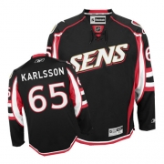 Reebok EDGE Ottawa Senators Erik Karlsson Black Third Authentic Jersey