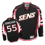 Reebok EDGE Ottawa Senators Sergei Gonchar Black Third Authentic Jersey