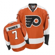 Reebok EDGE Philadelphia Flyers Bill Barber Authentic Orange Jersey
