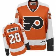 Reebok EDGE Philadelphia Flyers Chris Pronger Orange Women Authentic Jersey