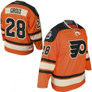 Reebok EDGE Philadelphia Flyers Claude Giroux Orange Official 2012 Winter Classic Authentic Jersey