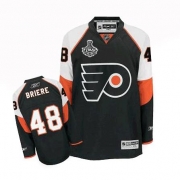 Reebok EDGE Philadelphia Flyers Danny Briere Authentic Black Third Jersey with Stanley Cup Finals