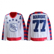 CCM Boston Bruins Ray Bourque White Throwback All Star With 75TH Patch Authentic Jersey