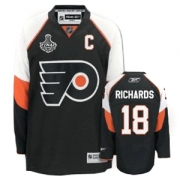 Reebok EDGE Philadelphia Flyers Mike Richards Authentic Black Third Jersey with Stanley Cup Finals Patch