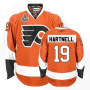 Reebok EDGE Philadelphia Flyers Scott Hartnell Authentic Orange Jersey with Stanley Cup Finals Patch