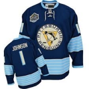 Reebok Pittsburgh Penguins Brent Johnson 2011 Winter Classic Vintage Dark Blue Premier Jersey