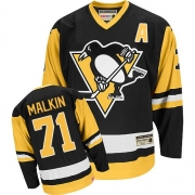 CCM Pittsburgh Penguins Evgeni Malkin Authentic Black Throwback Jersey
