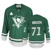 Pittsburgh Penguins Evgeni Malkin St Patty's Day Green Authentic Jersey