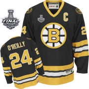 CCM Boston Bruins Terry O'Reilly Black Authentic Throwback with Stanley Cup Finals Jersey