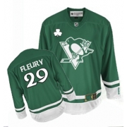 Pittsburgh Penguins Marc-Andre Fleury St Patty's Day Green Authentic Jersey