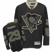 Reebok EDGE Pittsburgh Penguins Marc-Andre Fleury Black 2011 New Authentic Jersey