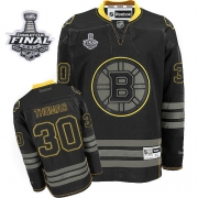 Reebok EDGE Boston Bruins Tim Thomas Black Ice Authentic with Stanley Cup Finals Jersey
