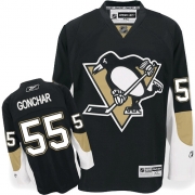 Reebok EDGE Pittsburgh Penguins Sergei Gonchar Authentic Black Jersey