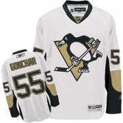 Reebok EDGE Pittsburgh Penguins Sergei Gonchar Authentic White Road Jersey