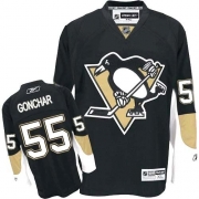 Reebok EDGE Pittsburgh Penguins Sergei Gonchar Authentic Black Jersey