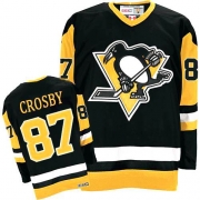 CCM Pittsburgh Penguins Sidney Crosby Authentic Black Throwback Jersey