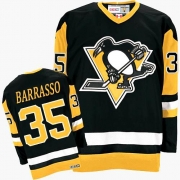 CCM Pittsburgh Penguins Tom Barrasso Authentic Black Throwback Jersey