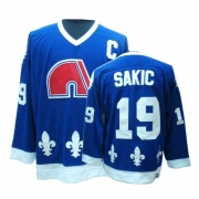 CCM Quebec Nordiques Joe Sakic Authentic Blue Throwback Jersey