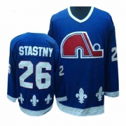 CCM Quebec Nordiques Peter Stastny Authentic Blue Throwback Jersey