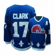 CCM Quebec Nordiques Wendel Clark Authentic Blue Throwback Jersey