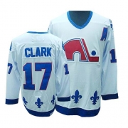 CCM Quebec Nordiques Wendel Clark Authentic White Throwback Jersey