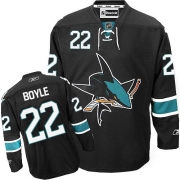 Reebok EDGE San Jose Sharks Dan Boyle Authentic Black Jersey