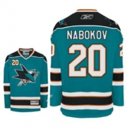 Reebok San Jose Sharks Evgeni Nabokov Premier Blue Jersey