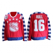 CCM St. Louis Blues Brett Hull Authentic Red All Star With 75TH Patch Throwback Jersey