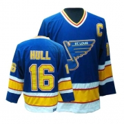 CCM St. Louis Blues Brett Hull Authentic Blue Throwback Jersey