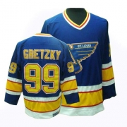 CCM St. Louis Blues Wayne Gretzky Authentic Blue Throwback Jersey