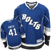 Reebok EDGE Tampa Bay Lightning Mike Smith Authentic Blue Third Jersey