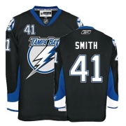 Reebok EDGE Tampa Bay Lightning Mike Smith Authentic Black Jersey