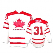 Nike Team Canada 2010 Olympic Carey Price White Authentic Jersey