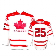 Nike Team Canada 2010 Olympic Chris Pronger White Authentic Jersey