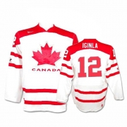 Nike Team Canada 2010 Olympic Jarome Iginla White Authentic Jersey