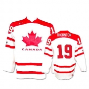 Nike Team Canada 2010 Olympic Joe Thornton White Authentic Jersey