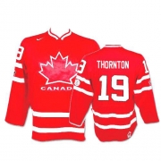 Nike Team Canada 2010 Olympic Joe Thornton Red Authentic Jersey