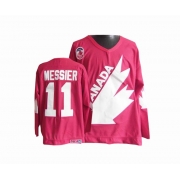 CCM Team Canada 1991 Olympic Mark Messier Authentic Red Throwback Jersey