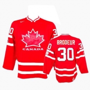 Nike Team Canada 2010 Olympic Martin Brodeur Red Authentic Jersey