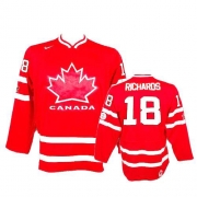Nike Team Canada 2010 Olympic Mike Richards Red Authentic Jersey