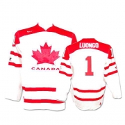 Nike Team Canada 2010 Olympic Roberto Luongo White Authentic Jersey