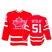 Nike Team Canada 2010 Olympic Ryan Getzlaf Red Authentic Jersey