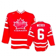 Nike Team Canada 2010 Olympic Shea Weber Red Authentic Jersey