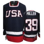 Nike Team USA 2010 Olympic Ryan Miller Authentic Blue Jersey