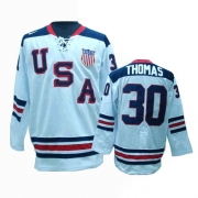 CCM Team USA 2010 Olympic Tim Thomas Authentic White 1960 Throwback Jersey