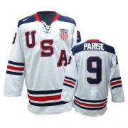 CCM Team USA 2010 Olympic Zach Parise Authentic White 1960 Throwback Jersey